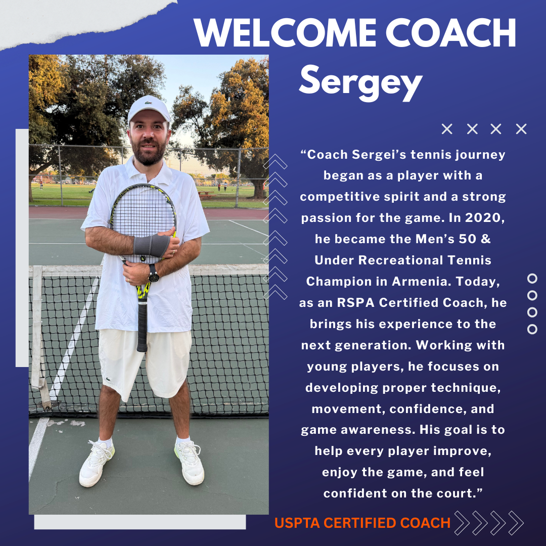 Sergey, tennis coach at HT Tennis Academy in Burbank, CA