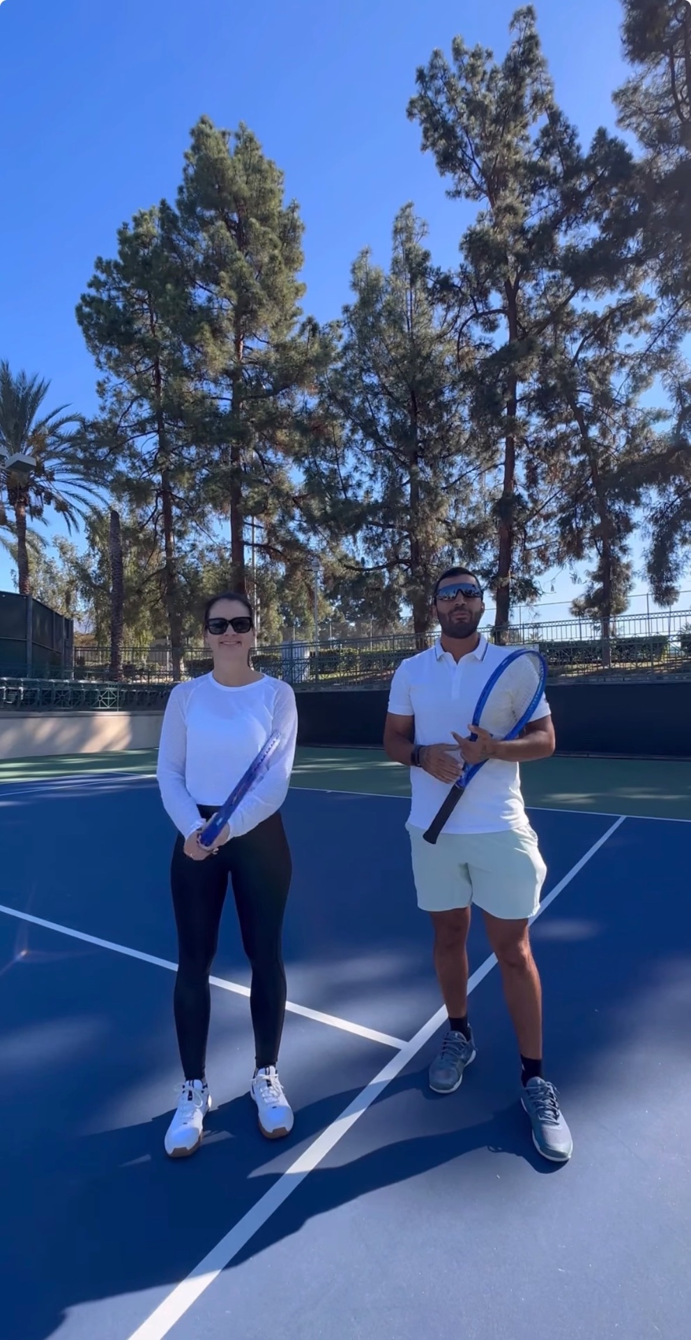 Coach and student ready for a session